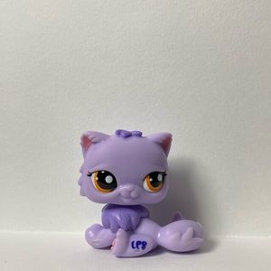 Littlest pet shop purple cat
